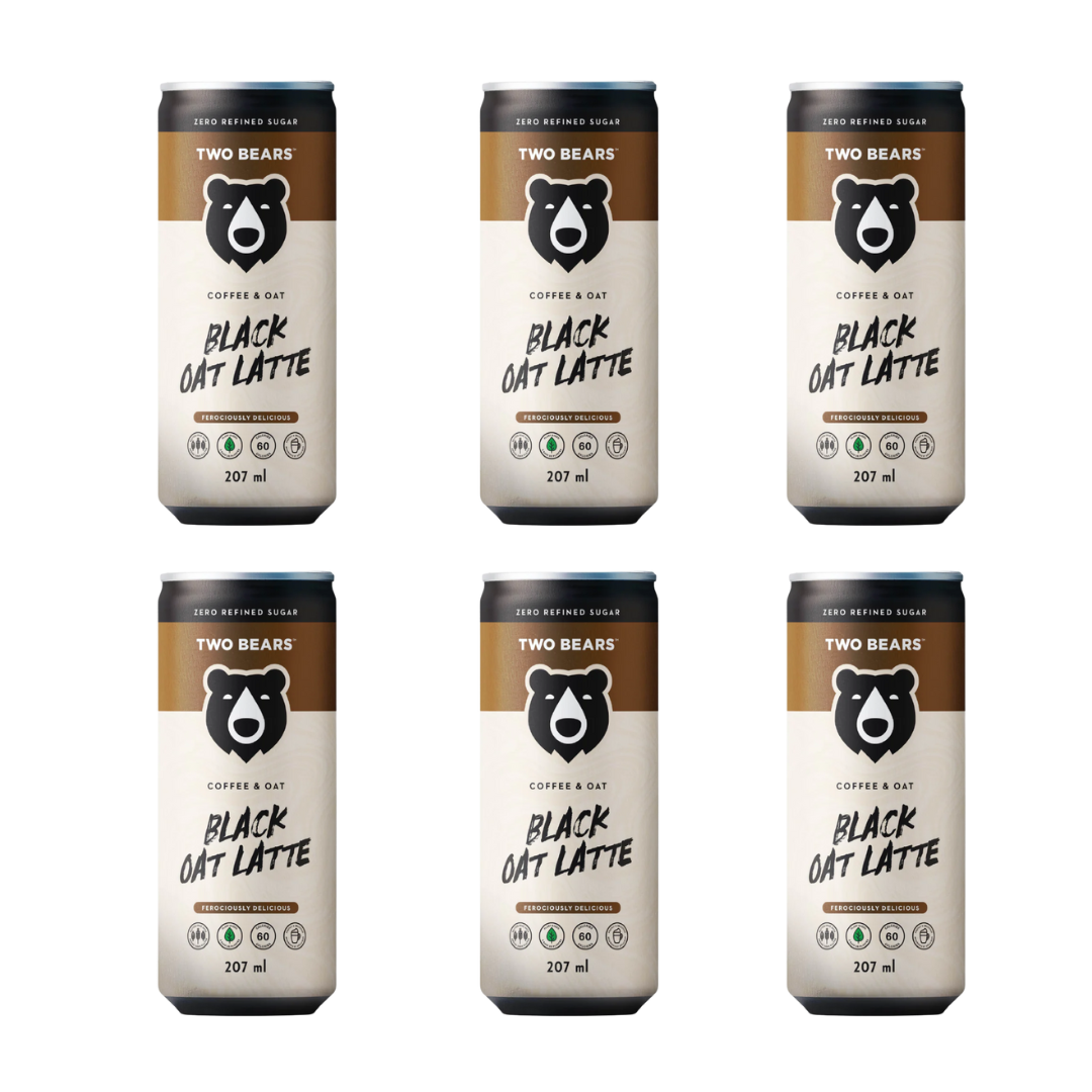 Two Bears - Frothed Black Oat Latte