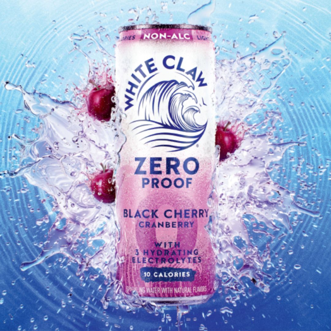 White Claw Zero Proof™ Non-Alcoholic Black Cherry Cranberry