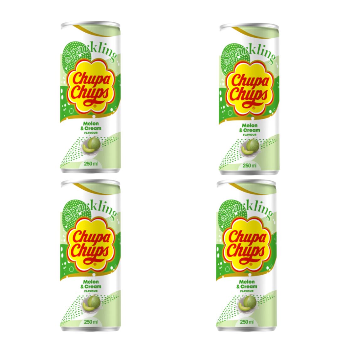 Chupa Chups - Melon & Cream Sparkling Drink (4 Pack)