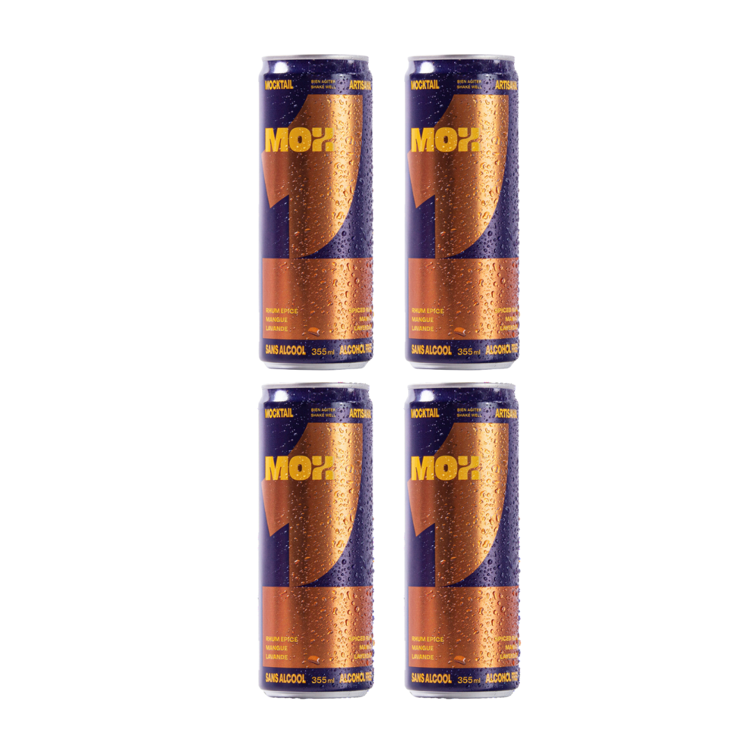 Mox Mocktails - Mox 1 - Spiced Rum Mango Lavender