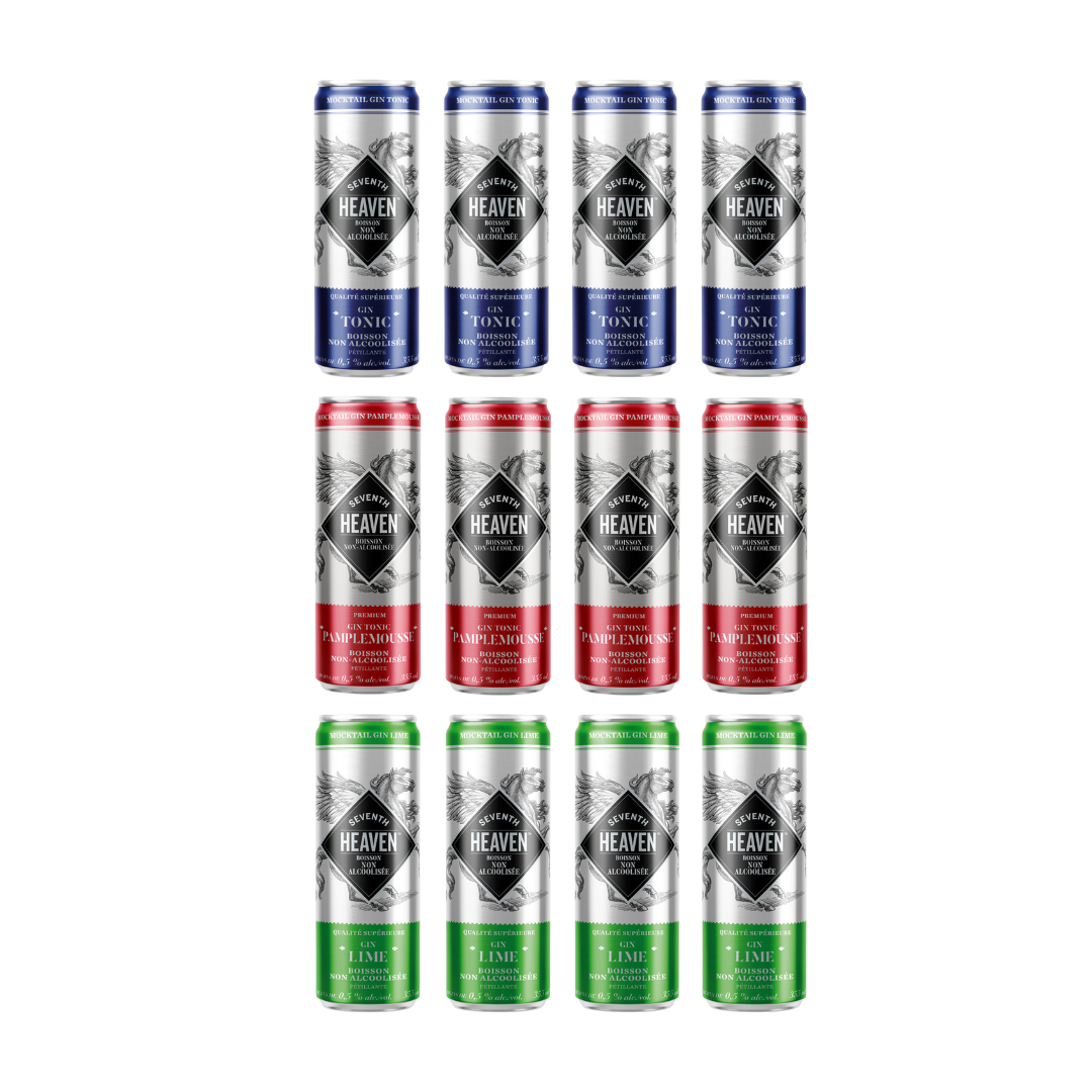 Non-alcoholic cocktail - Seventh Heaven - Variety Pack (6 Pack