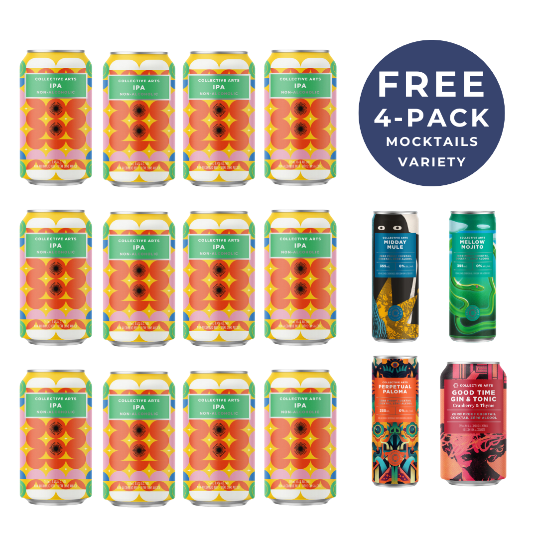 Collective Arts - IPA 12 Pack + FREE 4-Pack Mocktails