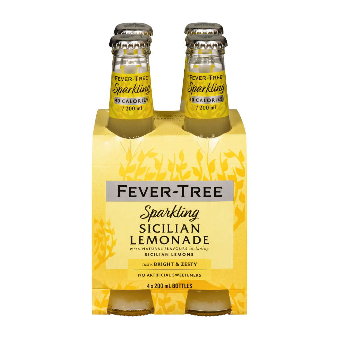Fever Tree Natural Premium Sparkling Lemonade - Upside Drinks - Free ...