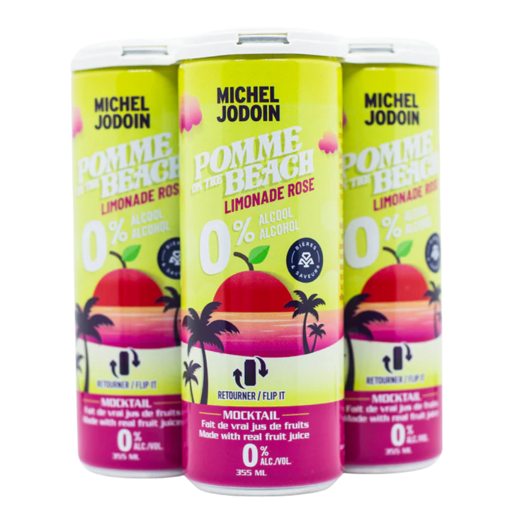 Michel Jodoin - Pomme on the Beach - Pink Lemonade Mocktail