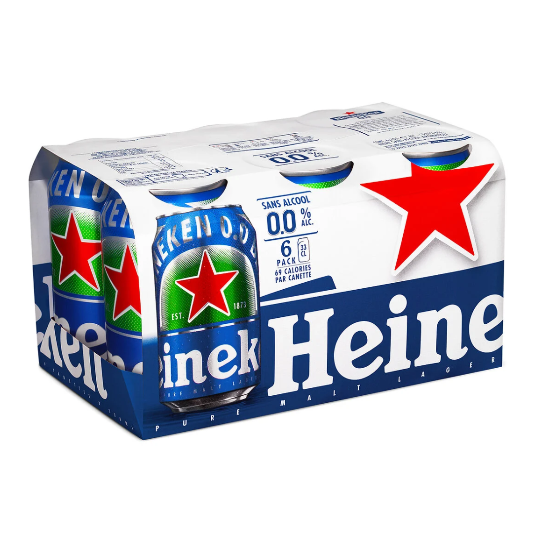 Heineken Beer Sans Alcool Bière Sans Alcool 19 Non-alcoholic beer - Heineken - Lager - Blonde – UpsideDrinks.ca