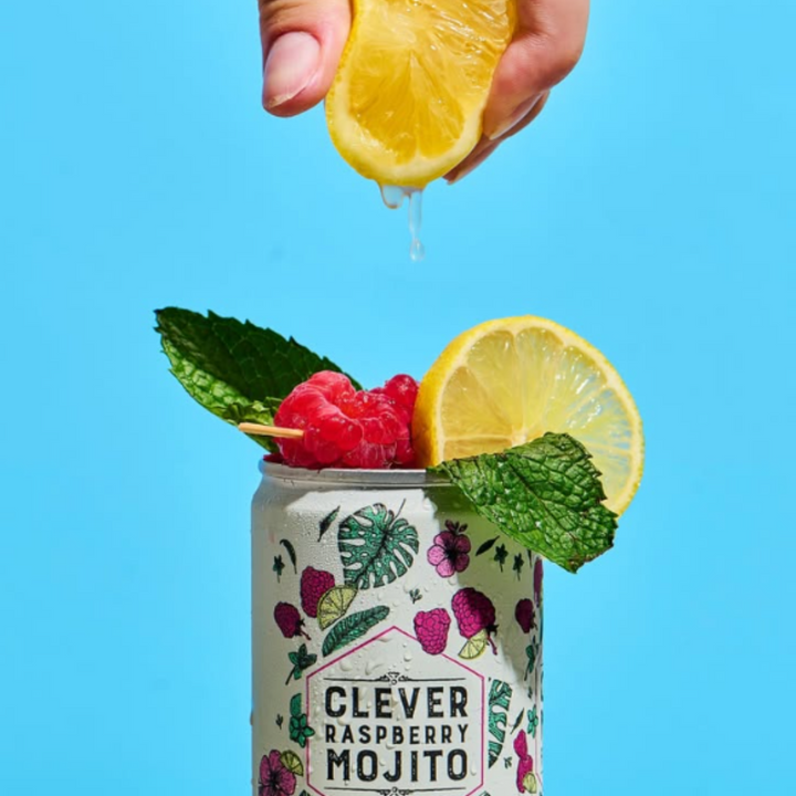Clever Mocktail - Sugar-Free Raspberry Mojito