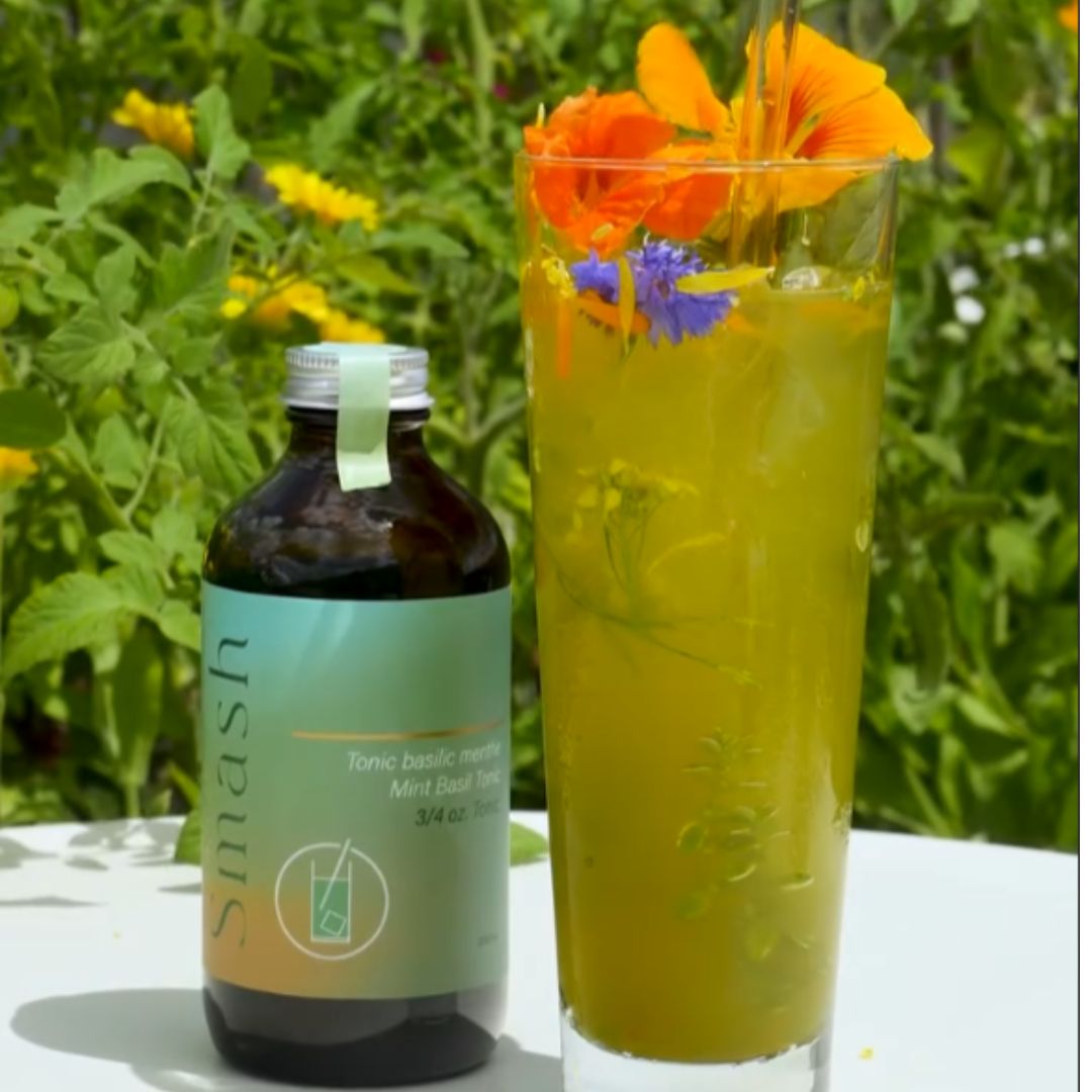 3/4 OZ -  Mint Basil Smash Tonic