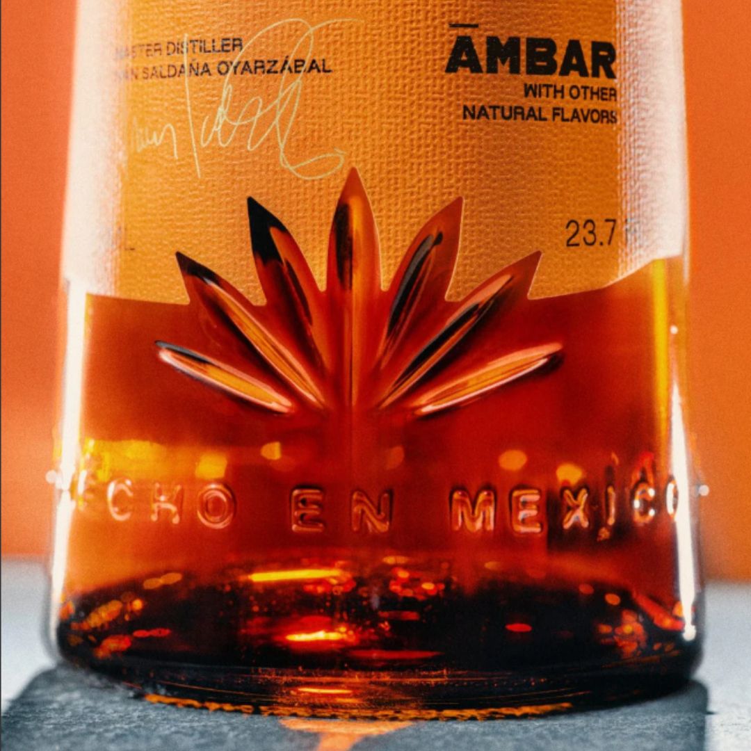 blue agave mezcal Almave Non-Alcoholic Ámbar Blue Agave Tequila - Upside Drinks