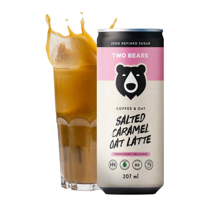 Two Bears - Frothed Salted Caramel Oat Latte
