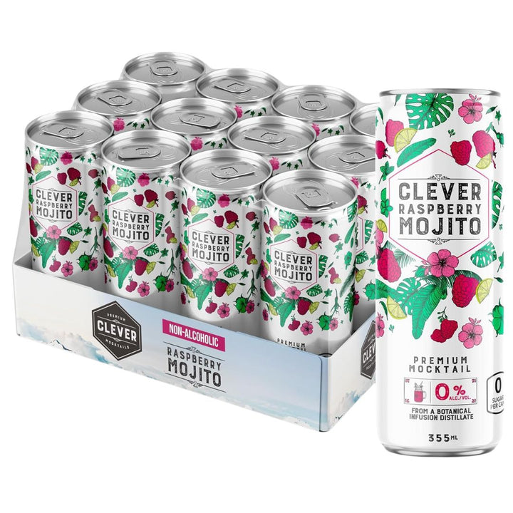 Clever Mocktail - Sugar-Free Raspberry Mojito