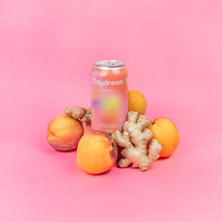 Daydream  - Peach Ginger Hemp and Adaptogen Infused Sparkling Water