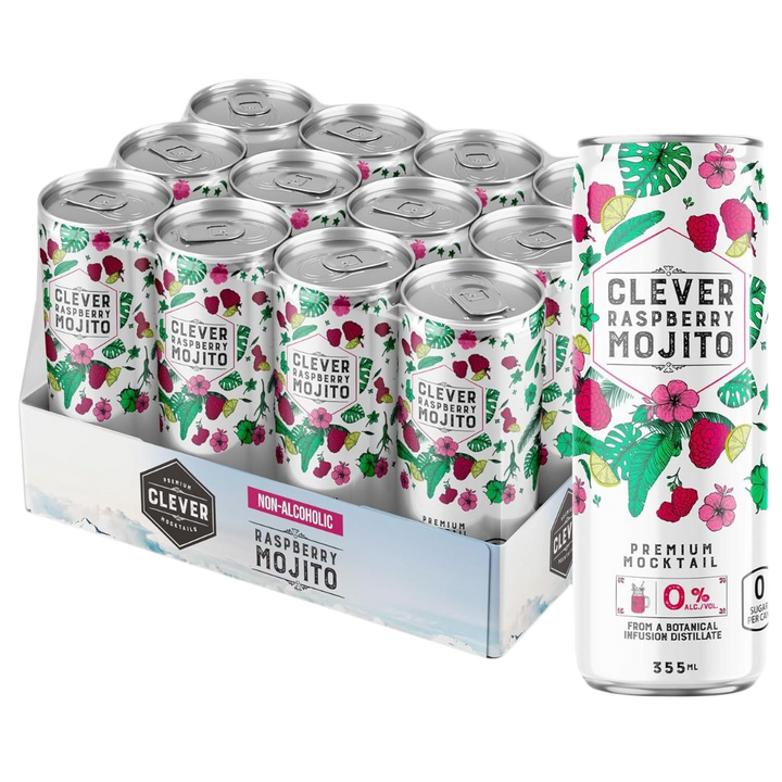 Clever Mocktail - Sugar-Free Raspberry Mojito