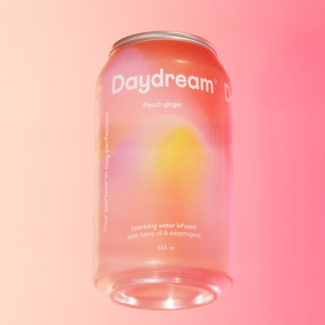 Daydream  - Peach Ginger Hemp and Adaptogen Infused Sparkling Water