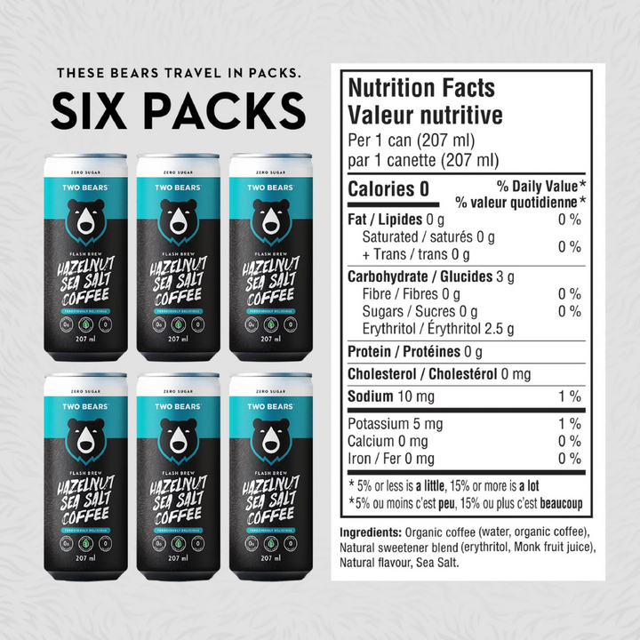 Two Bears - Hazelnut Sea Salt Flash Brew Coffee