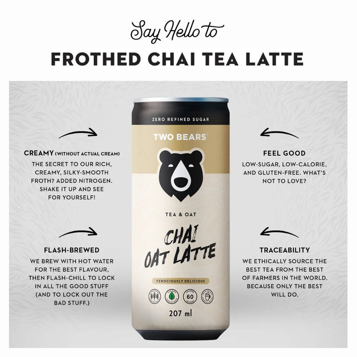 Two Bears - Frothed Chai Oat Latte