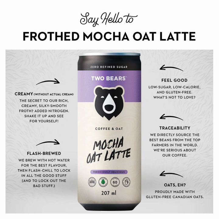 Two Bears - Frothed Mocha Oat Latte