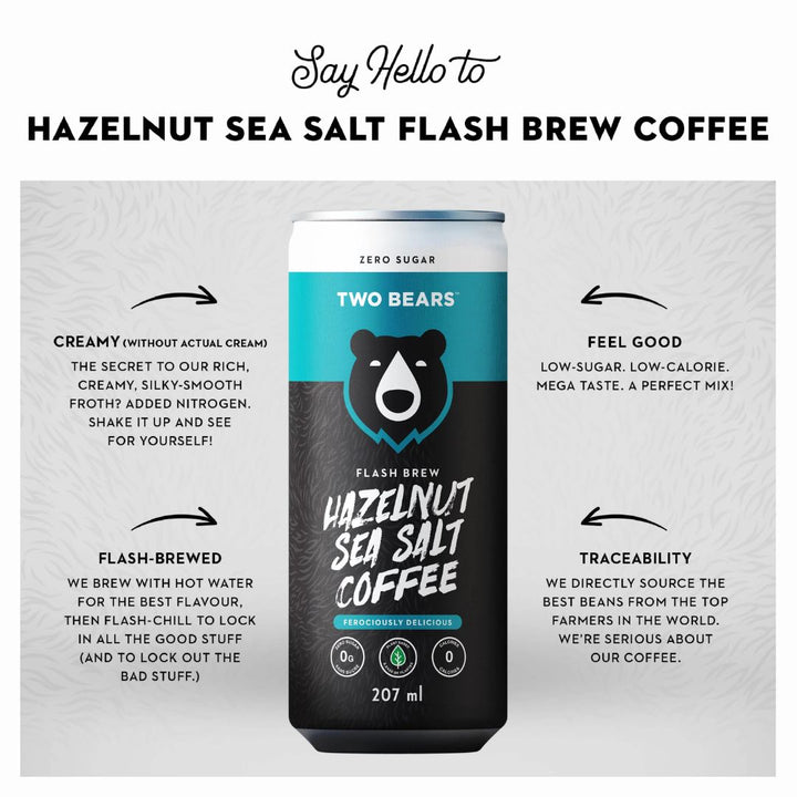 Two Bears - Hazelnut Sea Salt Flash Brew Coffee