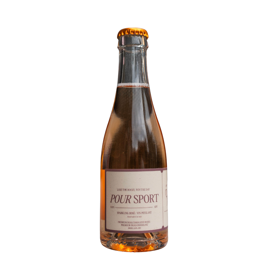 Pour Sport - Dry Sparkling Rose (Single-Serve 200mL), non-alcoholic wine