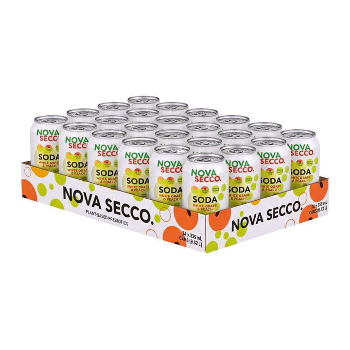 Novasecco - White Grape & Peach Prebiotic Soda