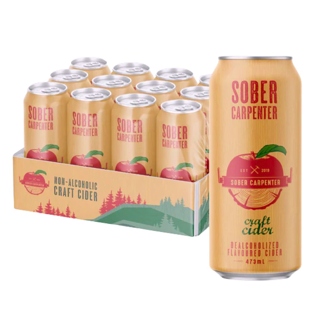 Sober Carpenter Non-Alcoholic Craft Cider - Upside Drinks - Free