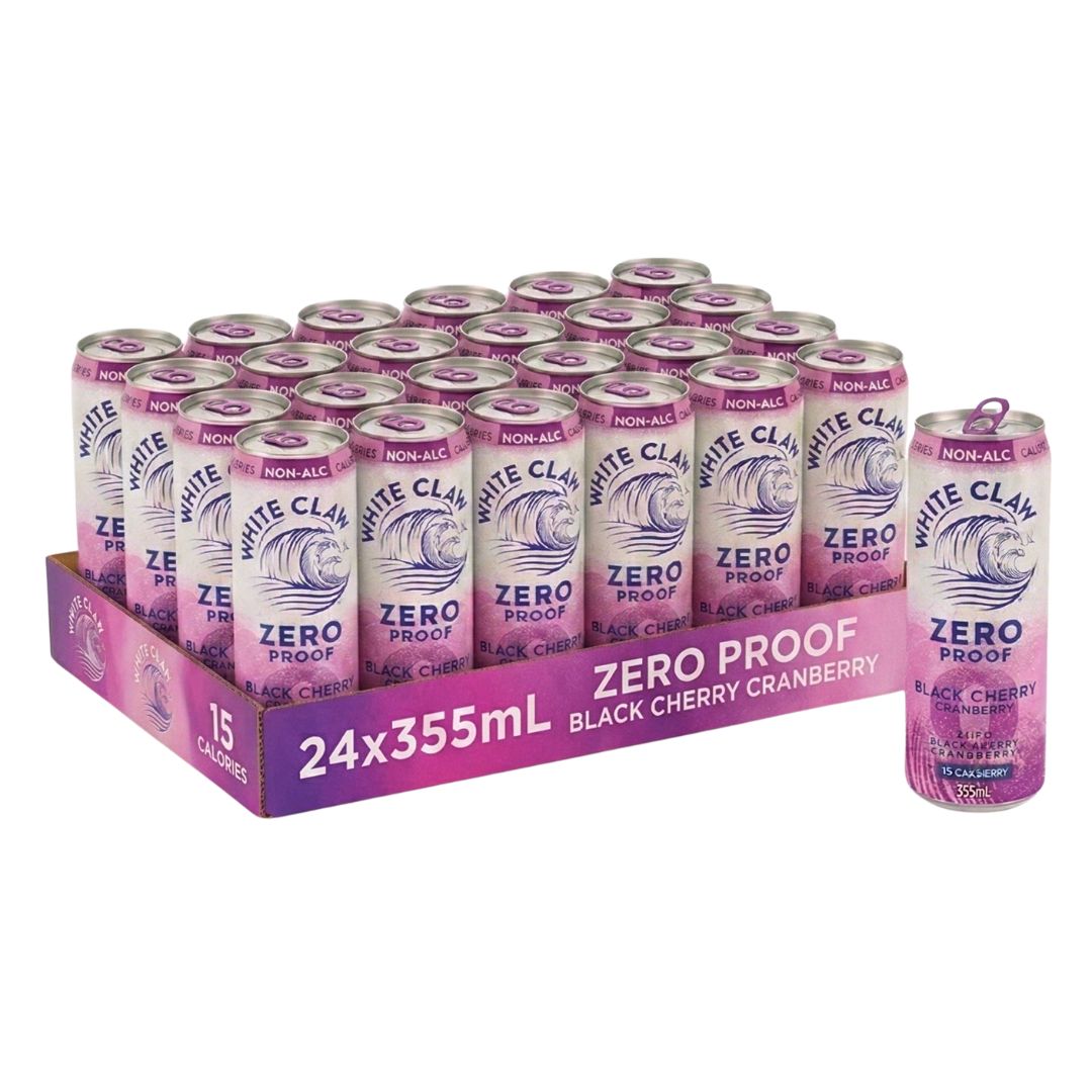 白樺 White Claw Zero Proof Variety Pack, 12 Pack, 12 fl oz Cans Same