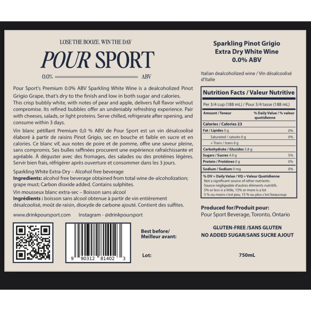 Pour Sport - Dry Sparkling White