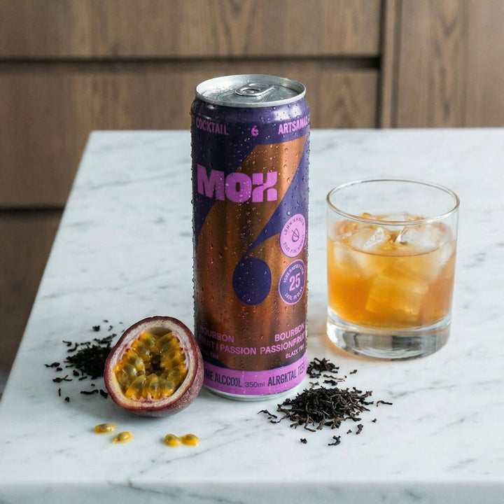 Mox Mocktails - Mox 6 - Bourbon Passion Fruit Black Tea