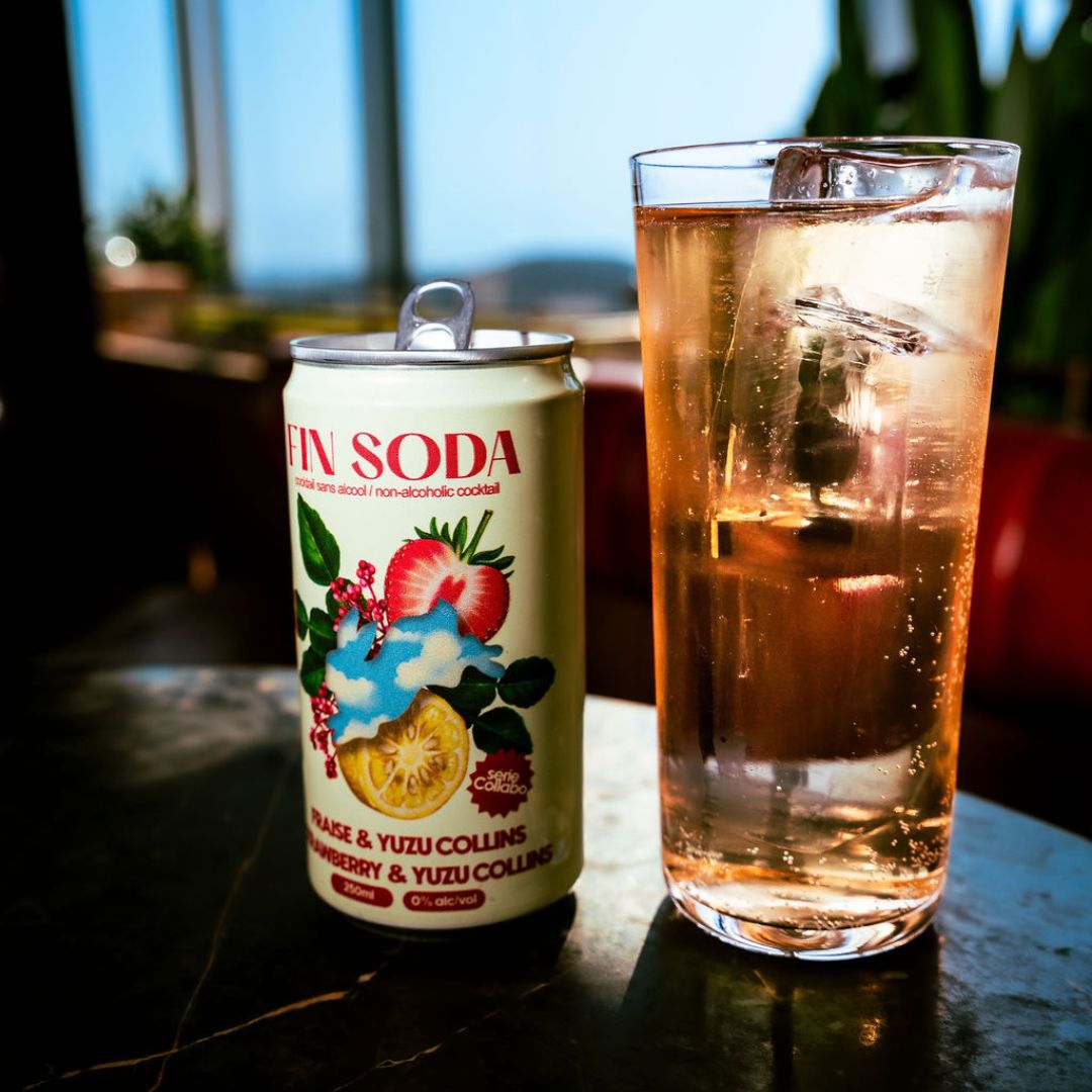 Fin Soda - Strawberry Yuzu Collins