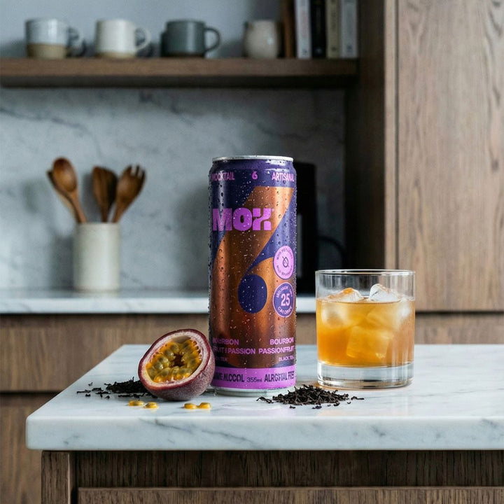 Mox Mocktails - Mox 6 - Bourbon Passion Fruit Black Tea