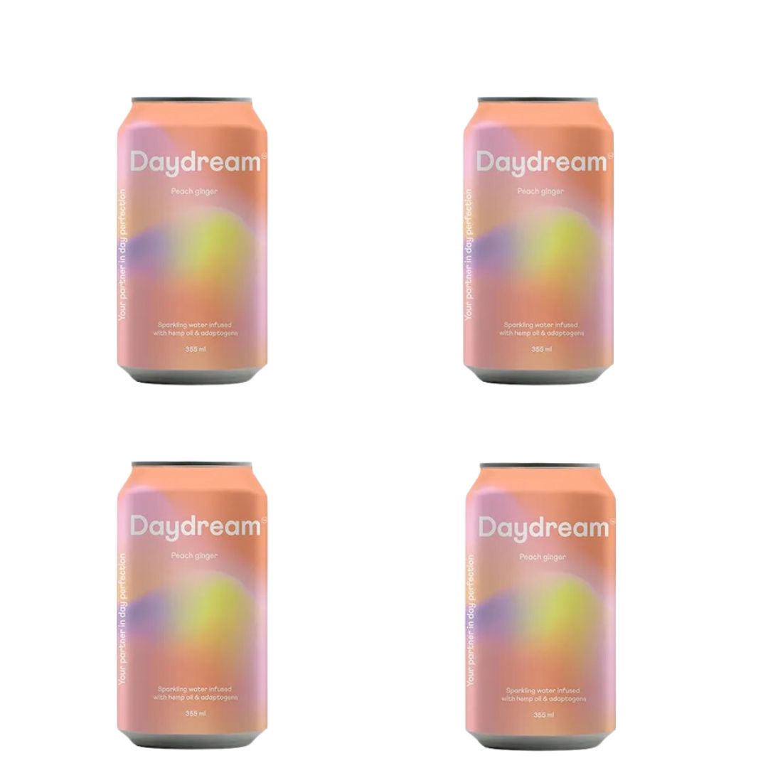 Daydream  - Peach Ginger Hemp and Adaptogen Infused Sparkling Water