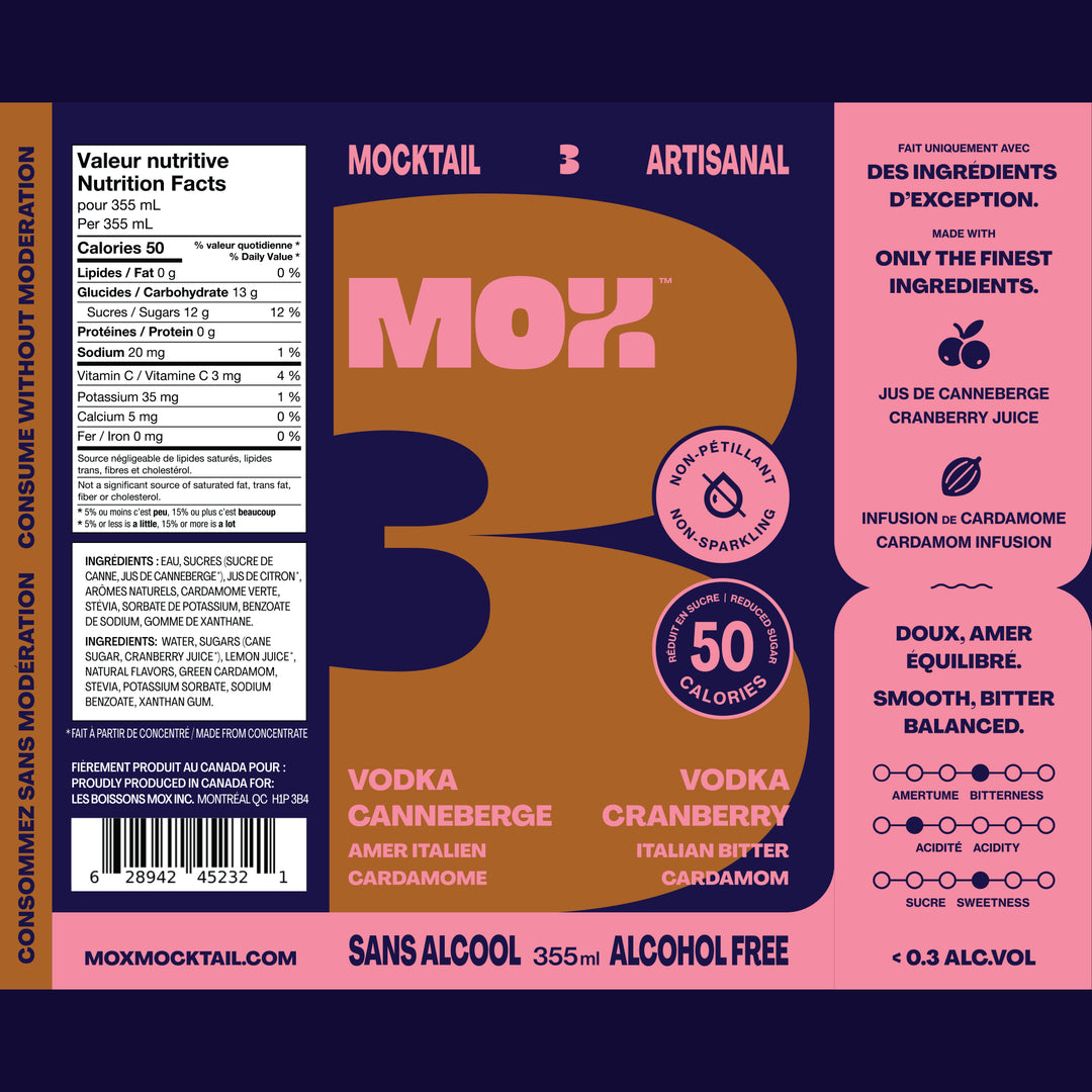 Mox Mocktails - Mox 3 - V*dka Cranberry