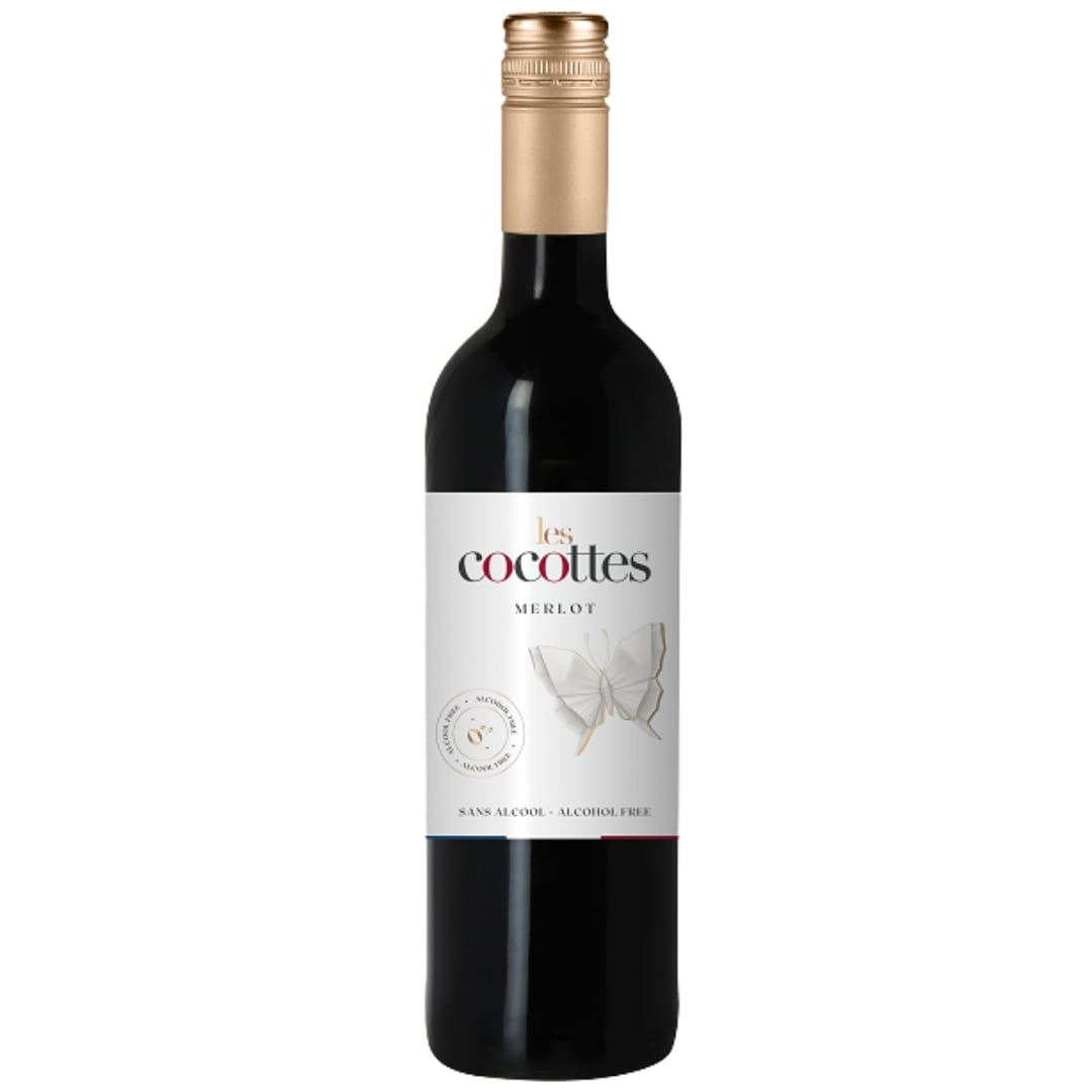 With a beautiful and intense ruby red color with brilliant reflections, Les Cocottes 0% Merlot is a non-alcoholic drink with delicate aromas of red fruits. On the palate, it stands out for its freshness, youth and balance that know how to delight the most demanding palates.